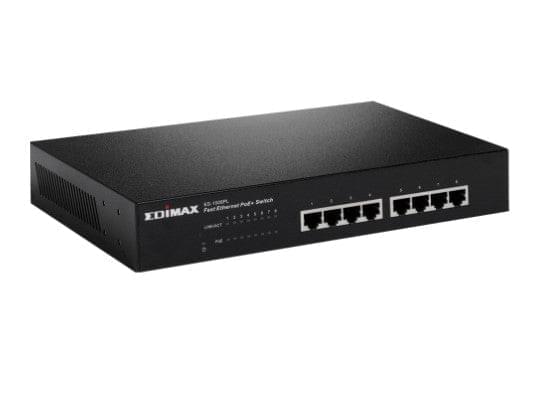 8-PORT 10/100M POE + PORTS,80W FANLESS